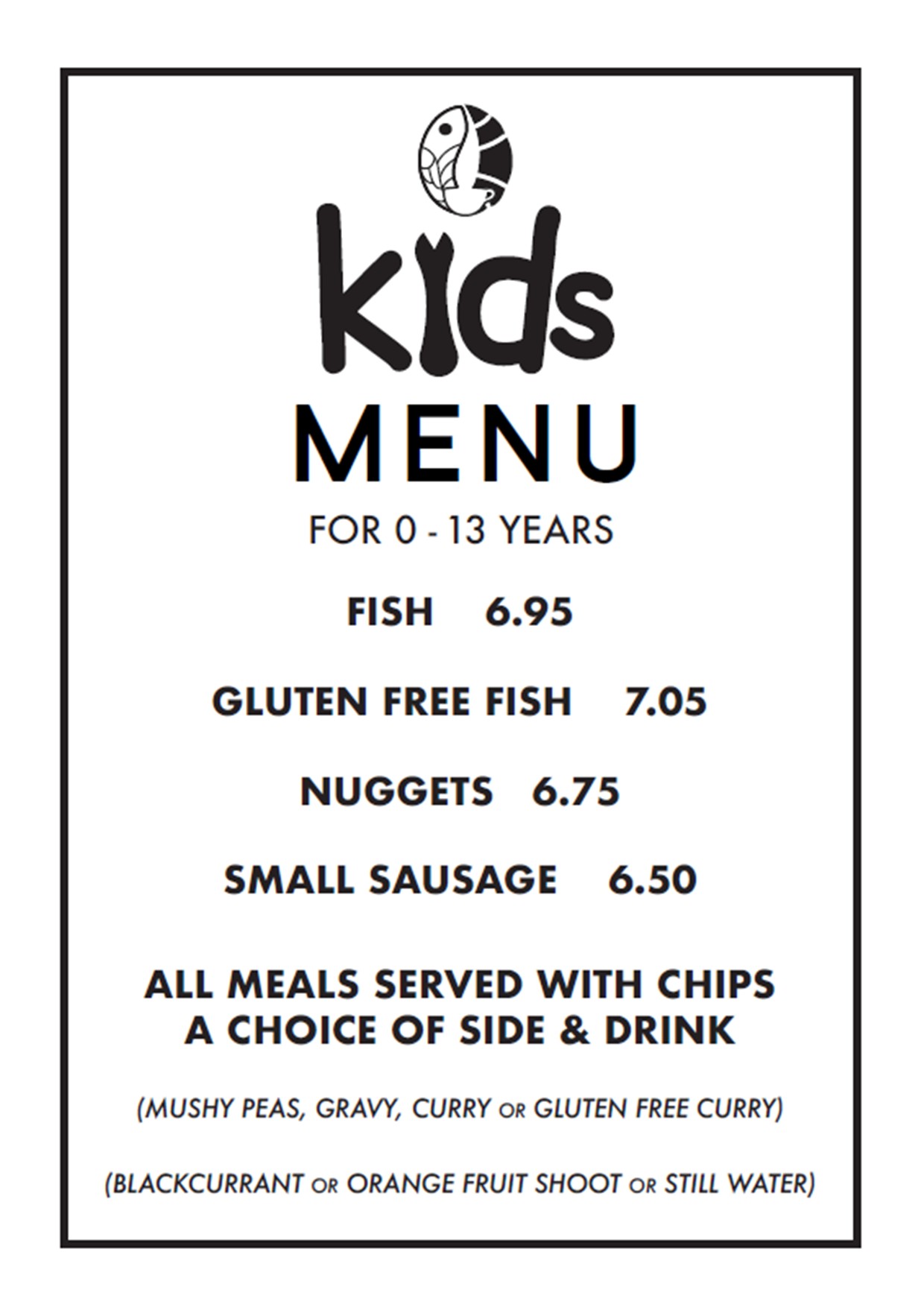 Kids Menu